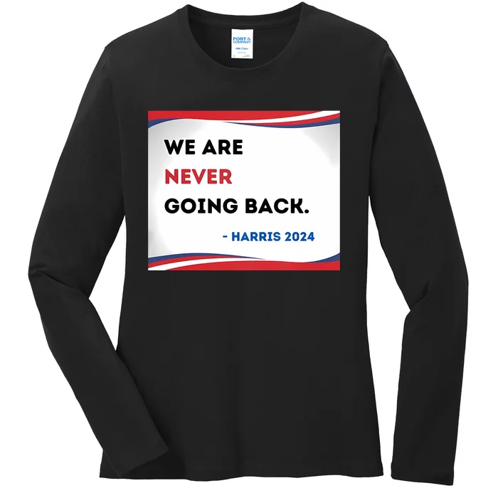 Support Kamala Harris 2024 Pro Women Rights Ladies Long Sleeve Shirt