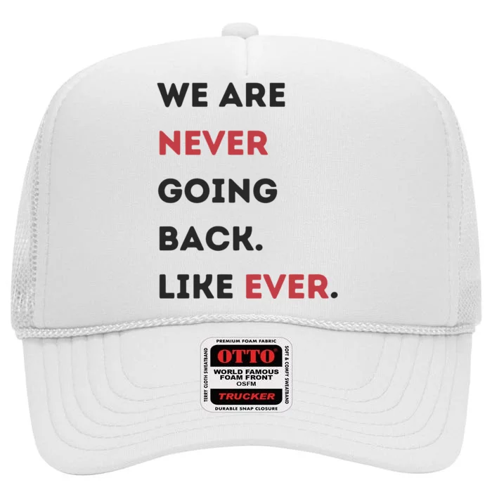 Support Kamala Harris In Election 2024 High Crown Mesh Trucker Hat