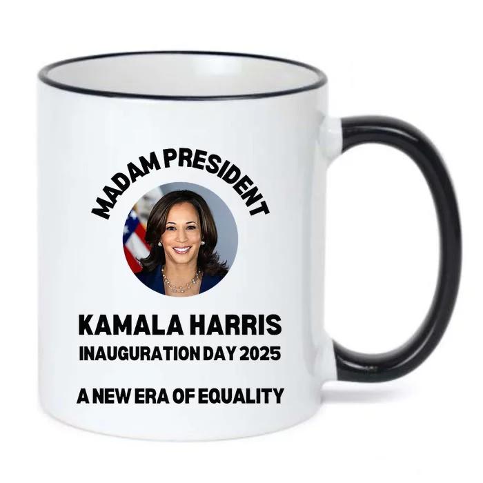 Simple Kamala Harris 2024 Walz Era Equality Inauguration Day Black Color Changing Mug