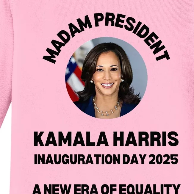 Simple Kamala Harris 2024 Walz Era Equality Inauguration Day Baby Long Sleeve Bodysuit