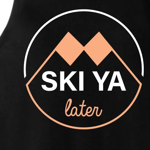 Ski Ya Later Ladies Tri-Blend Wicking Tank