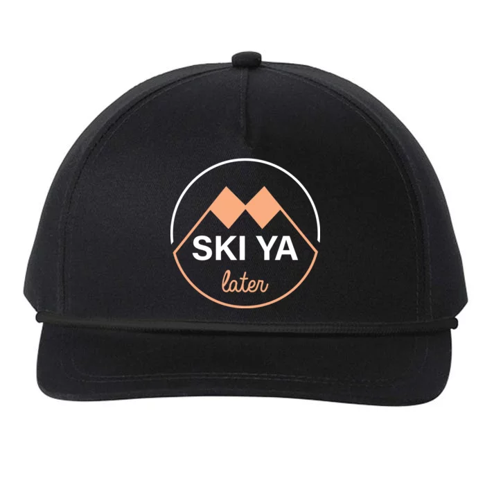 Ski Ya Later Snapback Five-Panel Rope Hat