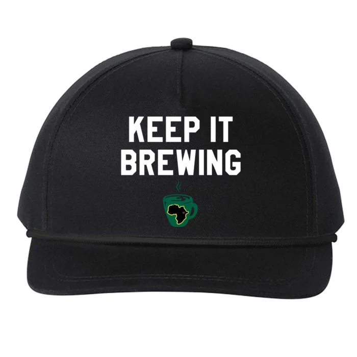 Starbucksbpn Keep It Brewing Snapback Five-Panel Rope Hat