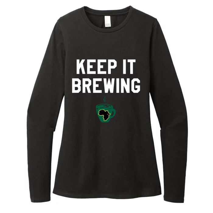 Starbucksbpn Keep It Brewing Womens CVC Long Sleeve Shirt