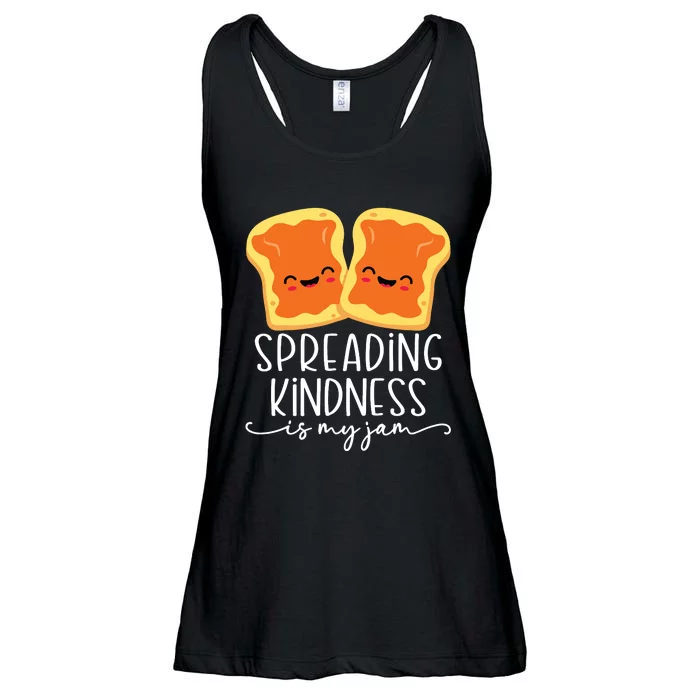 Spreading Kindness Is My Jam Orange Unity Day Anti Bullying Ladies Essential Flowy Tank