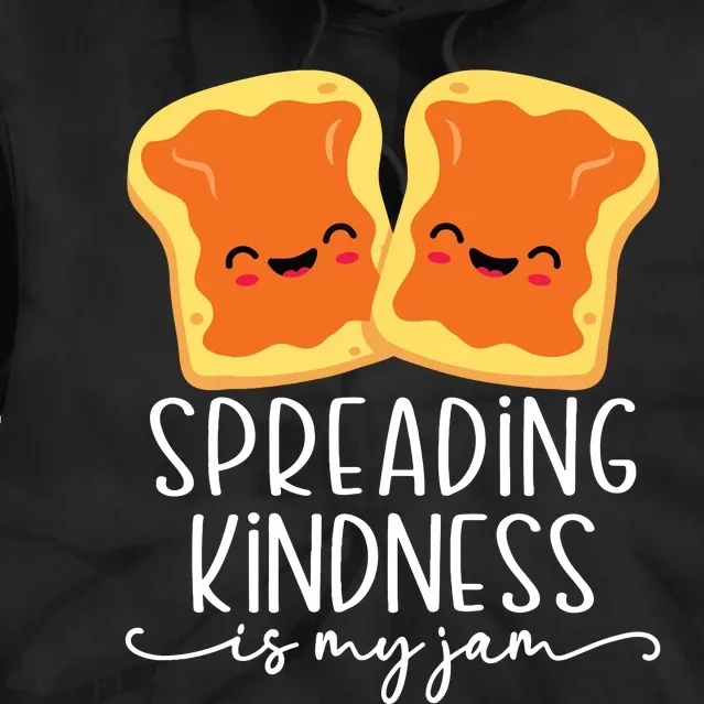 Spreading Kindness Is My Jam Orange Unity Day Anti Bullying Tie Dye Hoodie