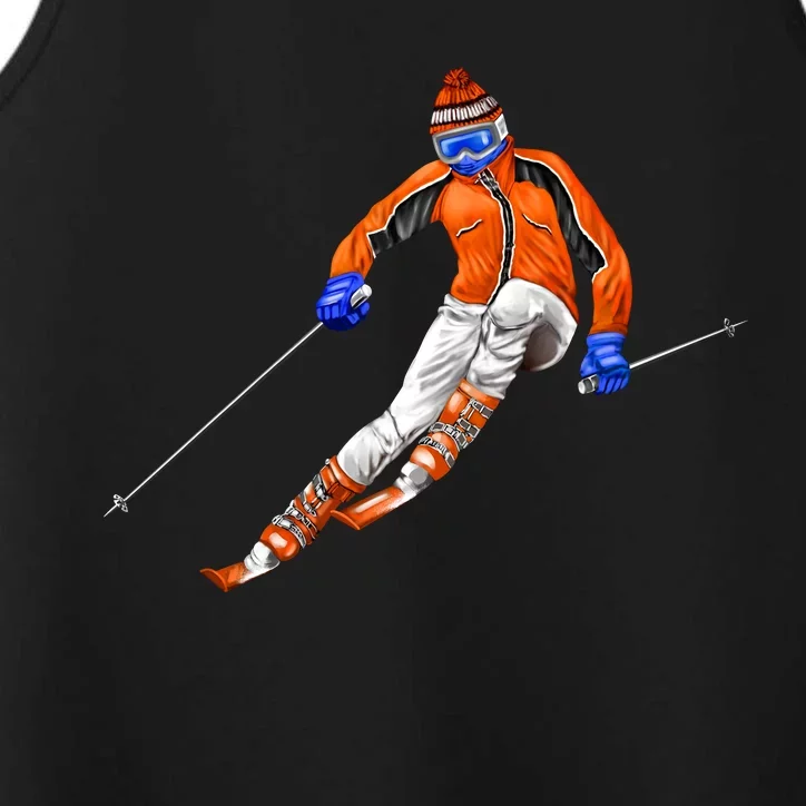 Skiing Downhill Performance Tank