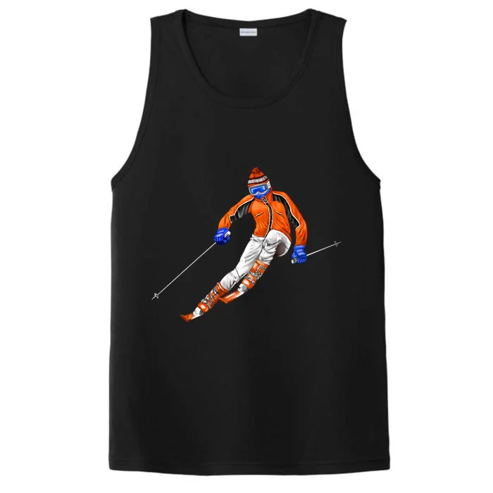 Skiing Downhill Performance Tank