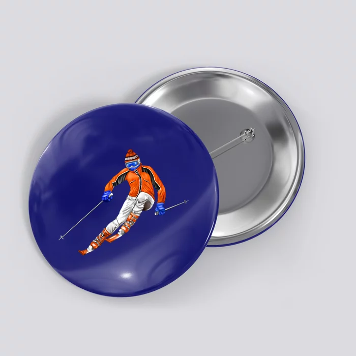 Skiing Downhill Button