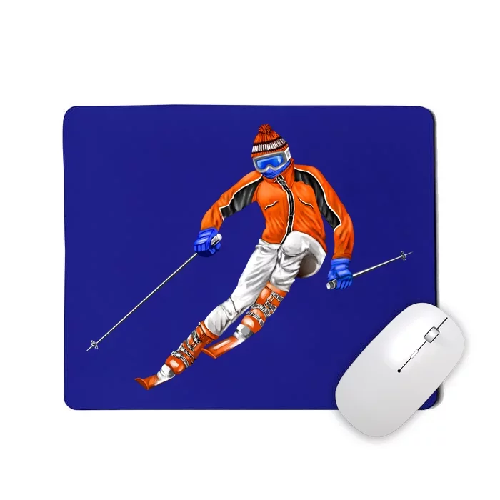 Skiing Downhill Mousepad