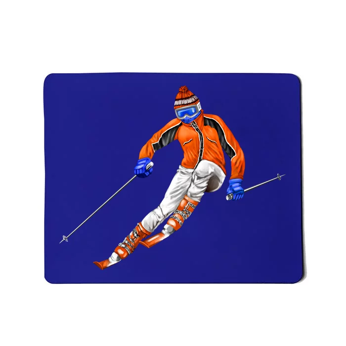 Skiing Downhill Mousepad