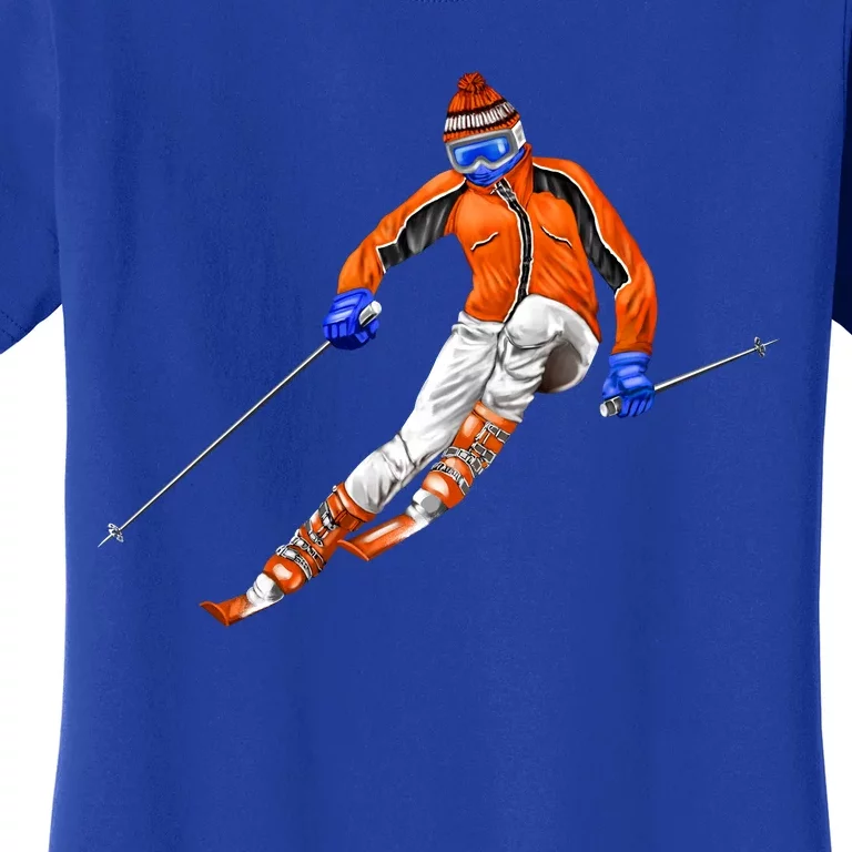 Skiing Downhill Women's T-Shirt