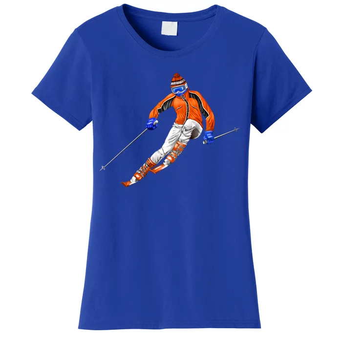 Skiing Downhill Women's T-Shirt