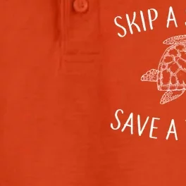 Skip A Straw Save A Turtle Dry Zone Grid Performance Polo