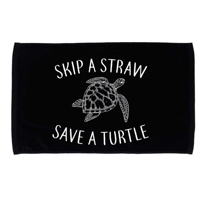 Skip a Straw Save a Turtle Microfiber Hand Towel