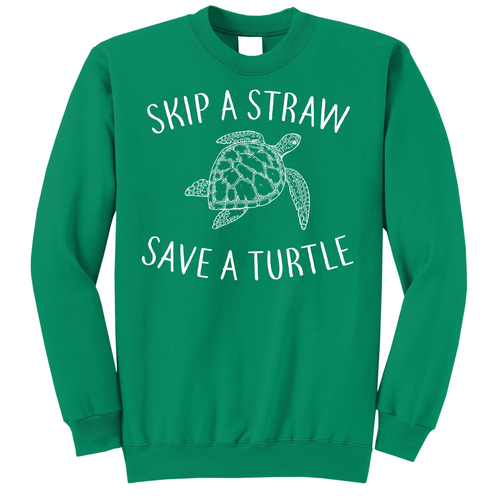 Skip A Straw Save A Turtle - Cute Turtle - Plastic Pollution