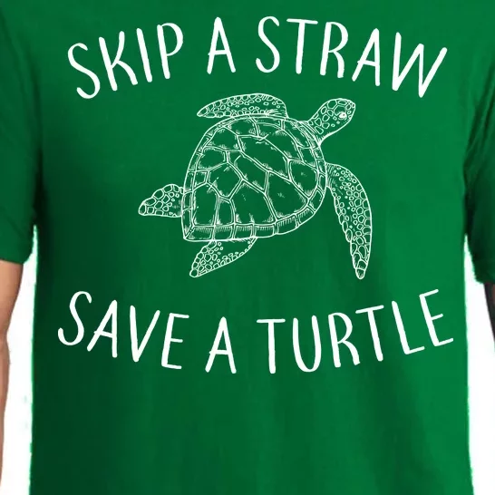 Skip a Straw Save a Turtle Pajama Set