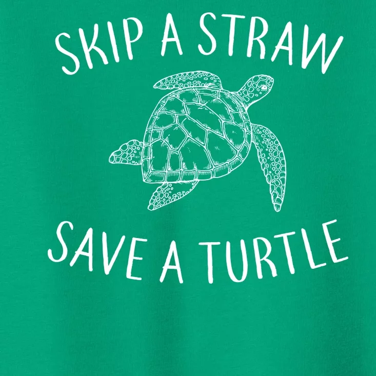 Skip a Straw Save a Turtle Toddler T-Shirt