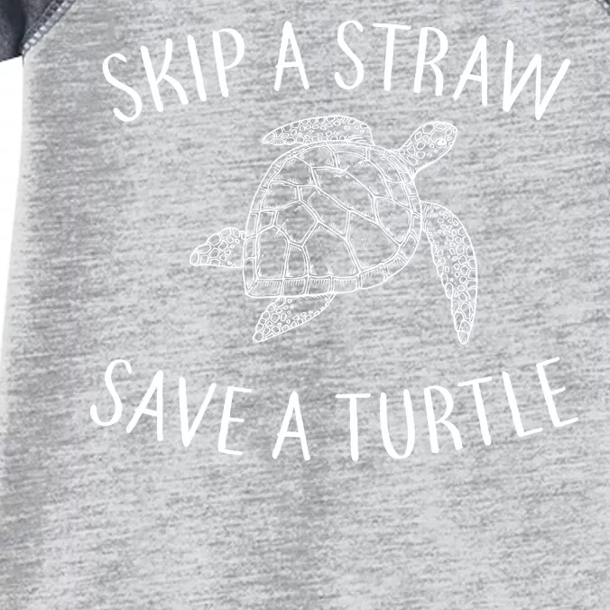 Skip A Straw Save A Turtle Infant Baby Jersey Bodysuit