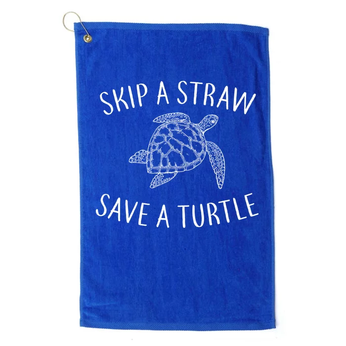 Skip a Straw Save a Turtle Platinum Collection Golf Towel