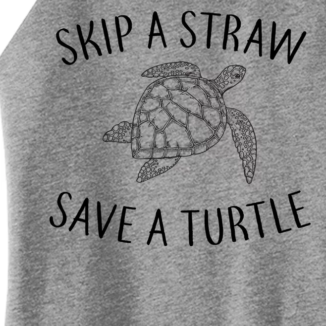 Skip a Straw Save a Turtle Women’s Perfect Tri Rocker Tank