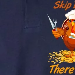 Skip Dinner There's Pie Turkey Thanksgiving Softstyle Adult Sport Polo