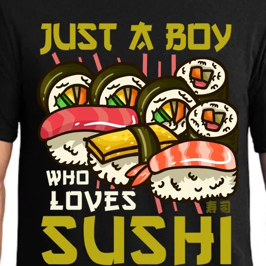 Sushi Kawaii Just A Who Loves Sushi Sushi Lover Gift Pajama Set