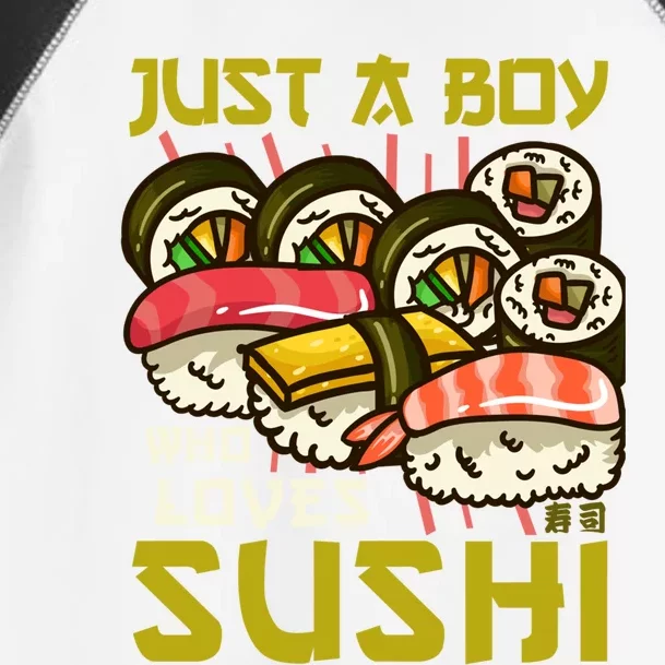 Sushi Kawaii Just A Who Loves Sushi Sushi Lover Gift Toddler Fine Jersey T-Shirt