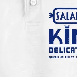 Salami King Jewish Deli T Shirt Jerusalem Israel T Shirt Delicatessen T Shirt Dry Zone Grid Performance Polo