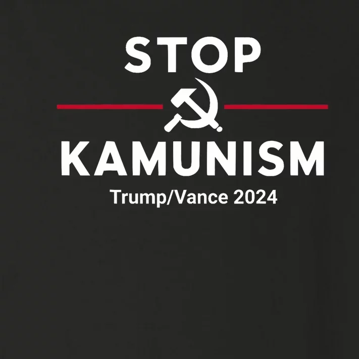 Stop Kamunism Kamala Harris 2024 Trump Vance Supporters Toddler Long Sleeve Shirt