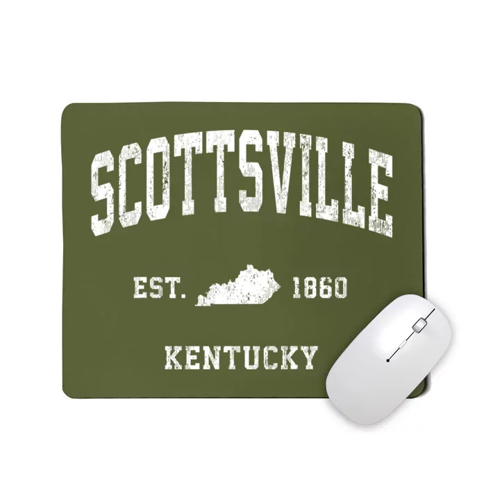 Scottsville Kentucky Ky Vintage Athletic Mousepad