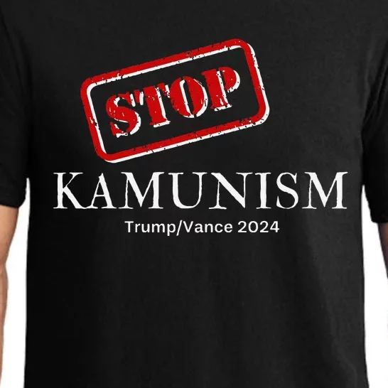 Stop Kamunism Kamala Harris 2024 Trump Vance Supporters Pajama Set