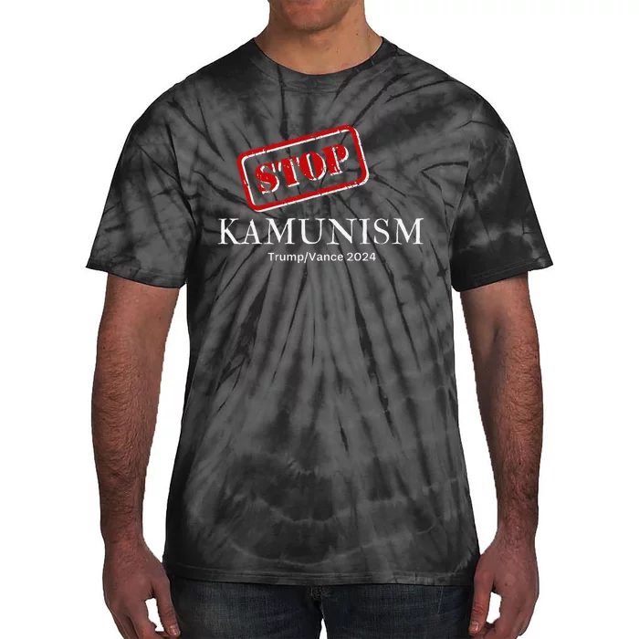 Stop Kamunism Kamala Harris 2024 Trump Vance Supporters Tie-Dye T-Shirt