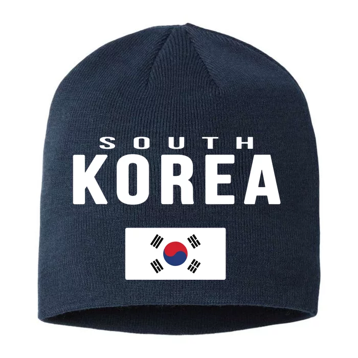 South Korea Korean Flag Gift Souvenir 8 1/2in Sustainable Knit Beanie