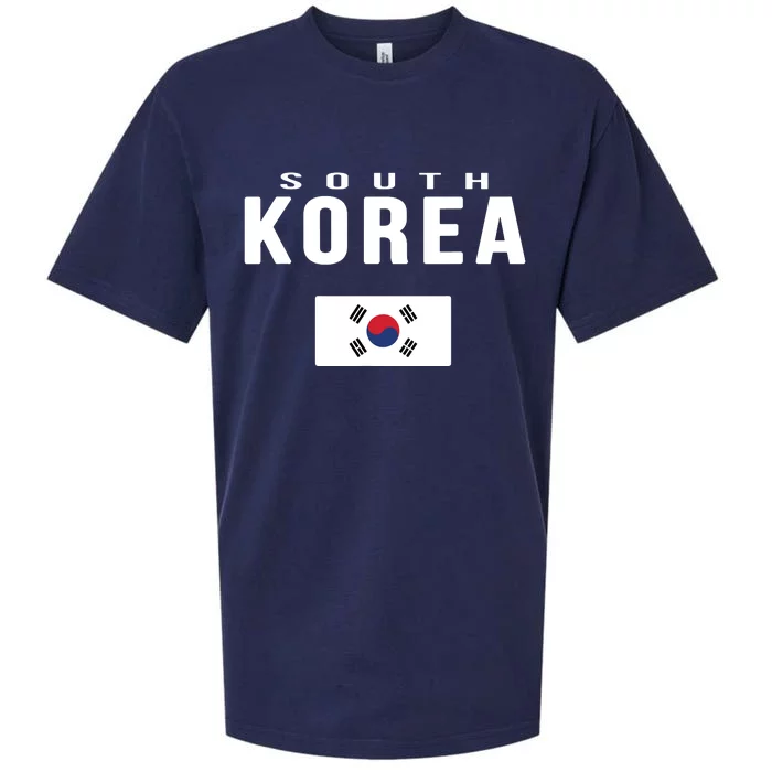 South Korea Korean Flag Gift Souvenir Sueded Cloud Jersey T-Shirt