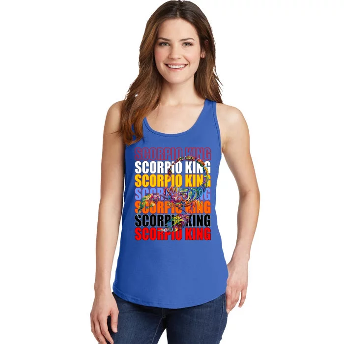 Scorpio King King Scorpio Born As Scorpio Zodiac Cool Gift Ladies Essential Tank