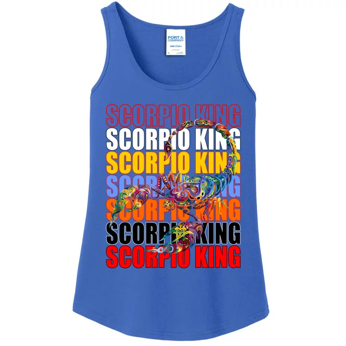 Scorpio King King Scorpio Born As Scorpio Zodiac Cool Gift Ladies Essential Tank