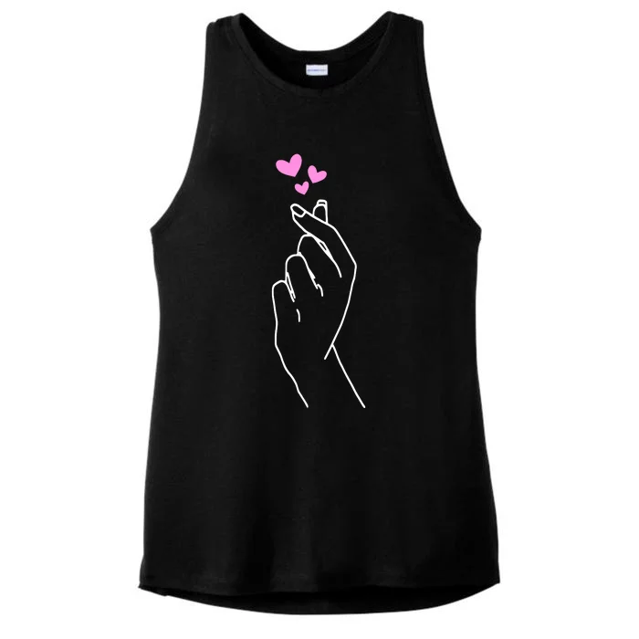 Saranghae Korean Kdrama Lovers Ladies Tri-Blend Wicking Tank