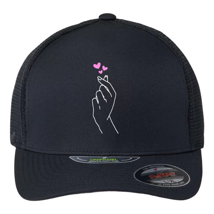 Saranghae Korean Kdrama Lovers Flexfit Unipanel Trucker Cap