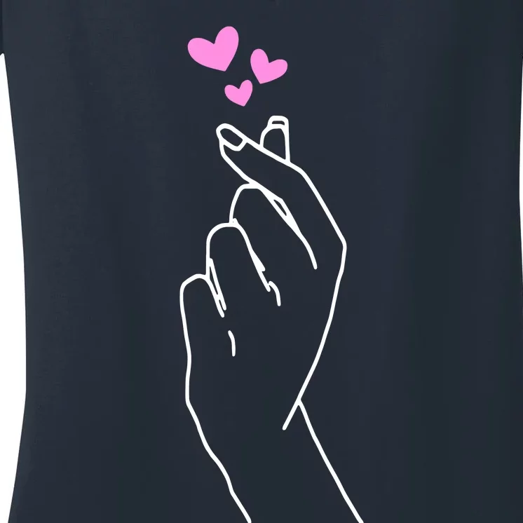 Saranghae Korean Kdrama Lovers Women's V-Neck T-Shirt