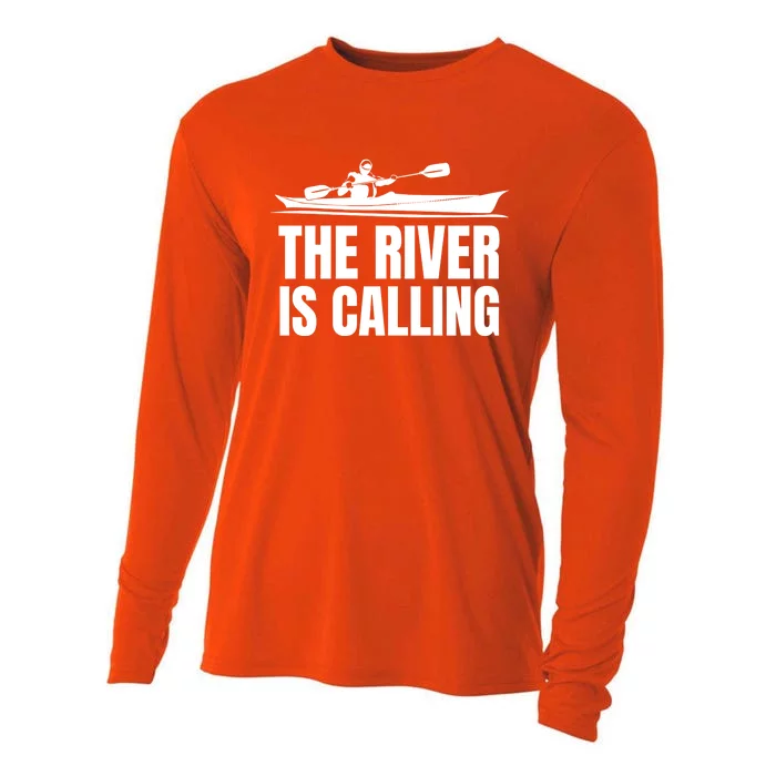 Sea Kayaking Kayaker With An Ocean Kayak Gift Cooling Performance Long Sleeve Crew