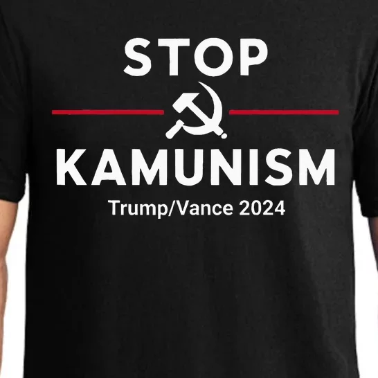 Stop Kamunism Kamala Harris 2024 Trump Vance Supporters Pajama Set