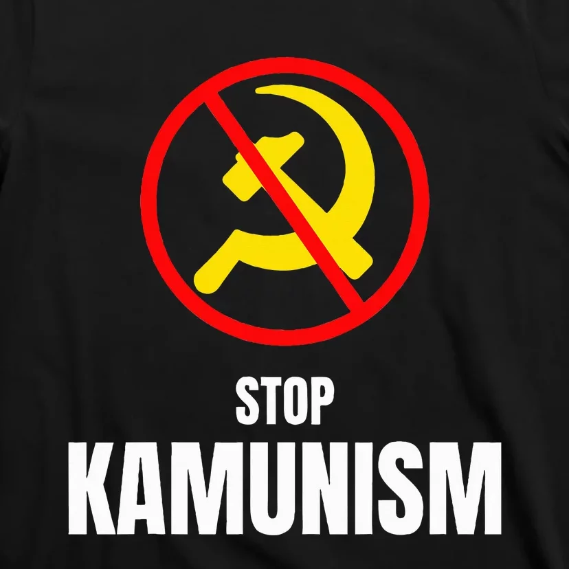 Stop Kamunism Kamala Harris 2024 Funny Parody T-Shirt