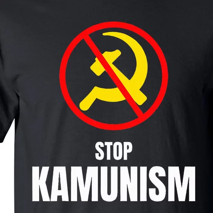 Stop Kamunism Kamala Harris 2024 Funny Parody Tall T-Shirt