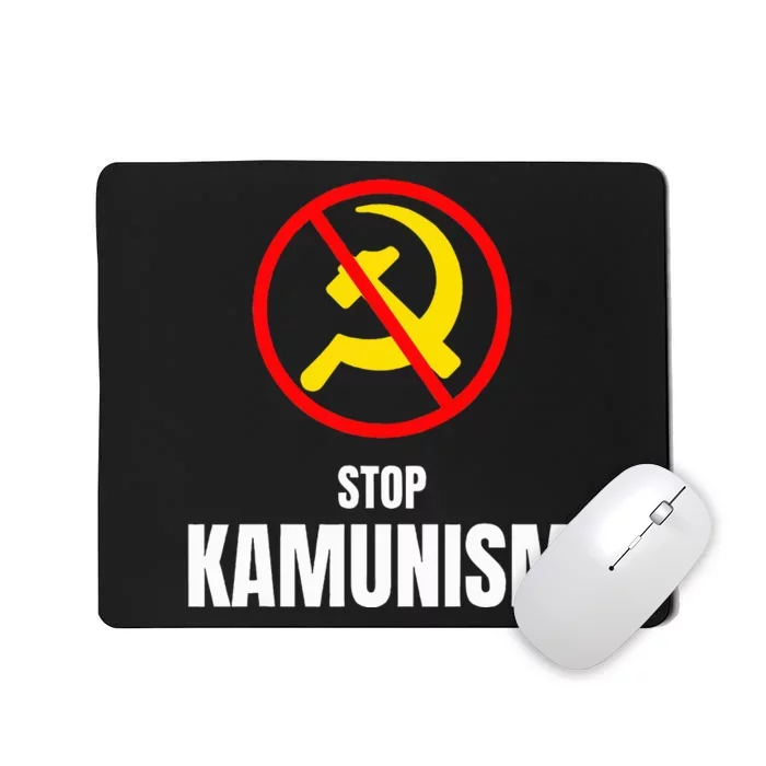 Stop Kamunism Kamala Harris 2024 Funny Parody Mousepad