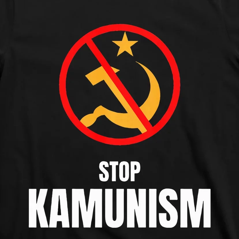 Stop Kamunism Kamala Harris 2024 Funny Parody Long Sleeve T-Shirt