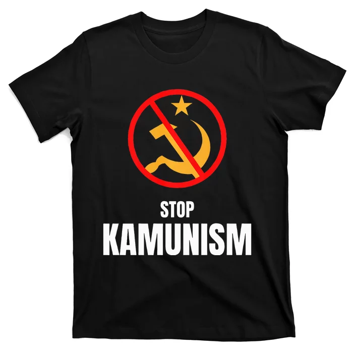 Stop Kamunism Kamala Harris 2024 Funny Parody Long Sleeve T-Shirt