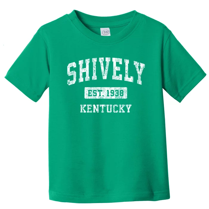 Shively Kentucky Ky Vintage Sports Established Design Toddler T-Shirt