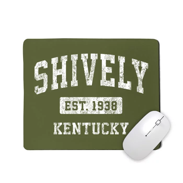 Shively Kentucky Ky Vintage Sports Established Design Mousepad