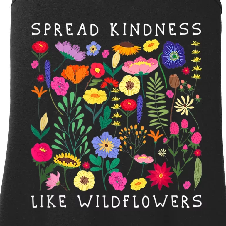 SPREAD KINDNESS LIKE WILDFLOWER Happiness Girlfriend Flower Ladies Essential Tank